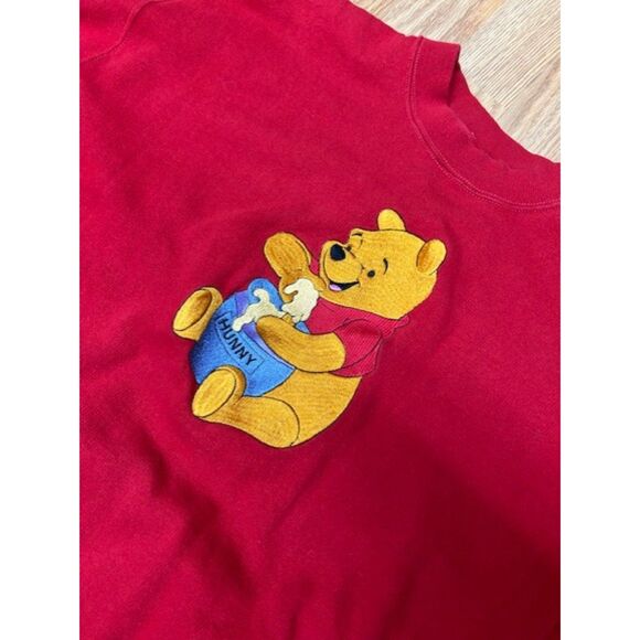 Vintage Winnie the Pooh - Crewneck sweatshirt - red - XL more like Large - Picture 5 of 8